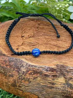 Lapis Lazuli Crystal Bead Bracelet Handmade