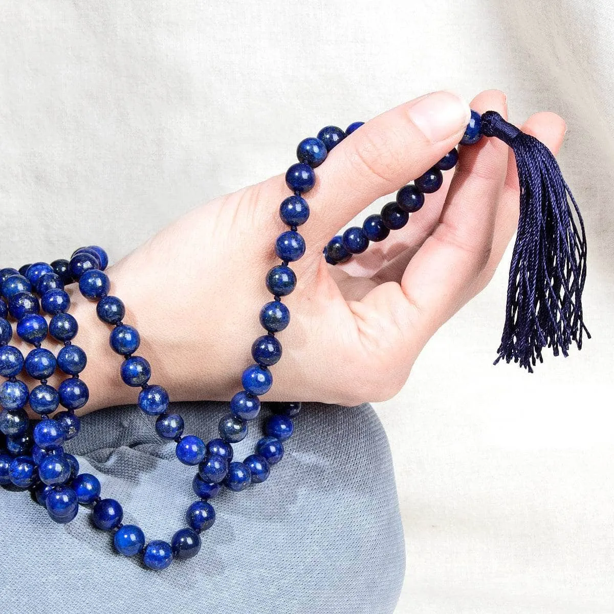 Lapis Lazuli Mala - High-Energy Gemstones