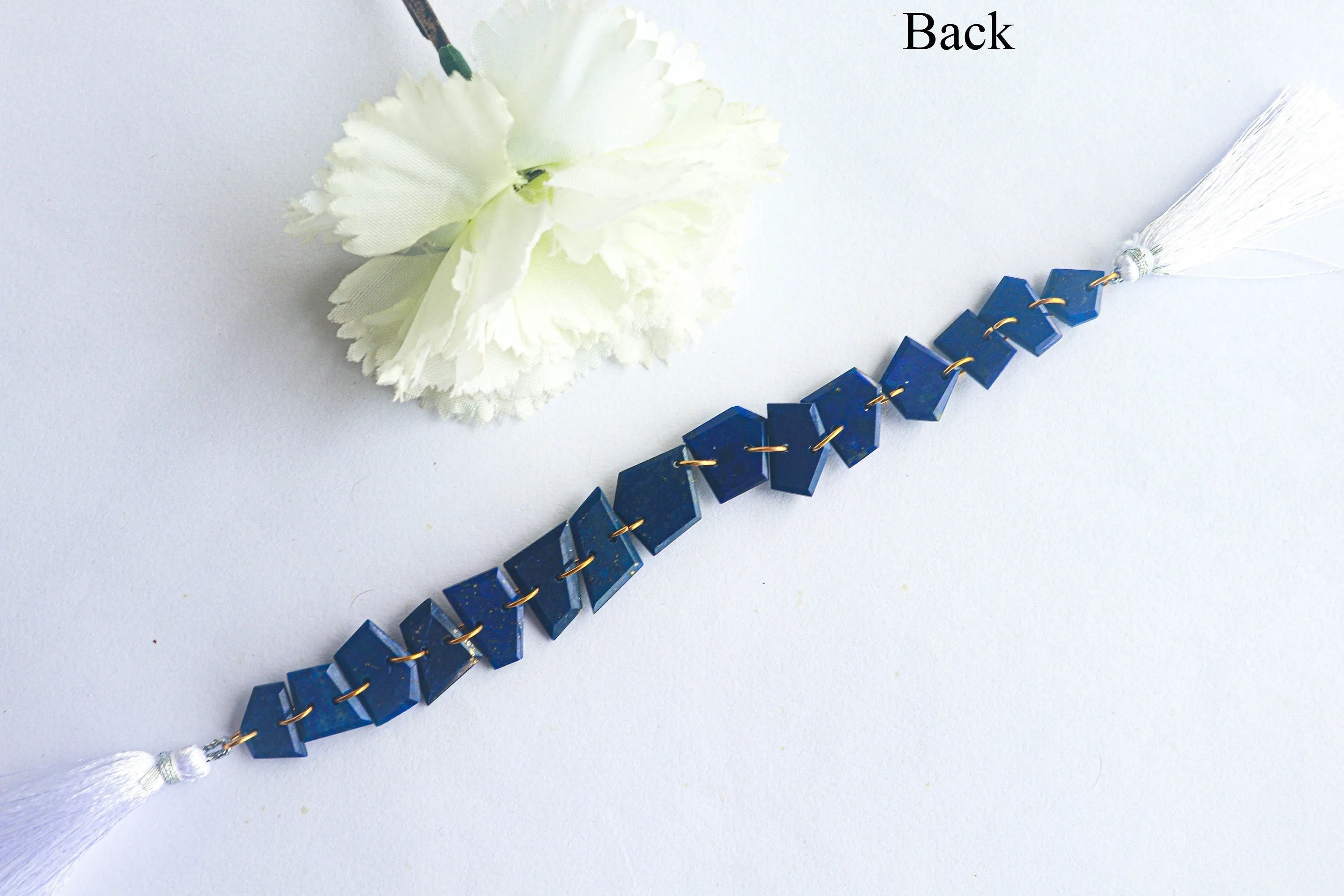 Lapis Lazuli Uneven Shape Faceted Double Drill Bead | 9x13mm to 13x14mm | 15 Pieces | 6 Inch | Natural Gemstone Beads | Beadsforyourjewelry