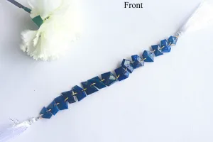 Lapis Lazuli Uneven Shape Faceted Double Drill Bead | 9x13mm to 13x14mm | 15 Pieces | 6 Inch | Natural Gemstone Beads | Beadsforyourjewelry
