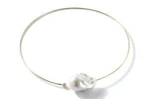 large baroque diamond collar necklace