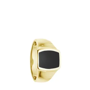 Locality Onyx Ring Gold