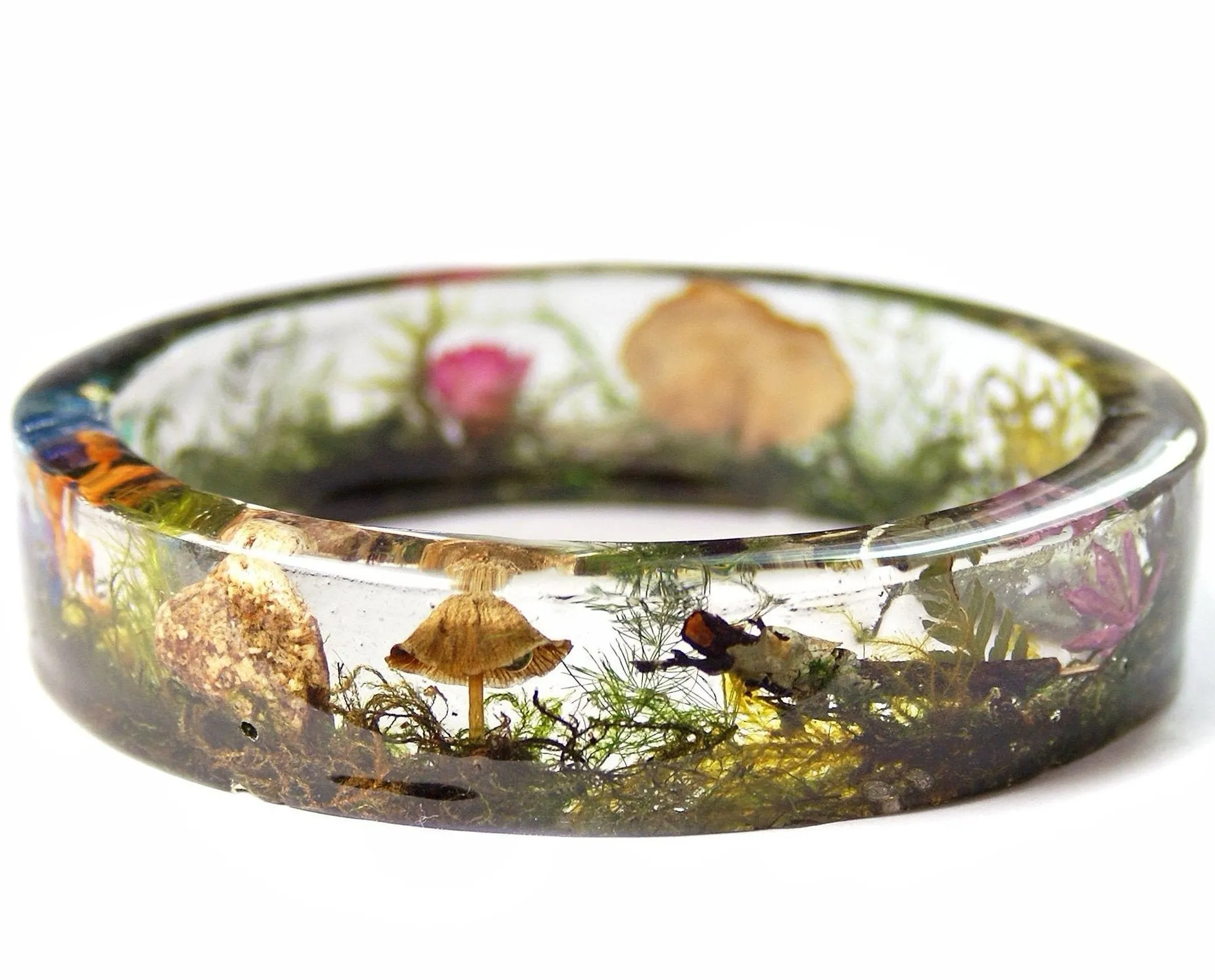 Magical Terrarium Resin Bracelet