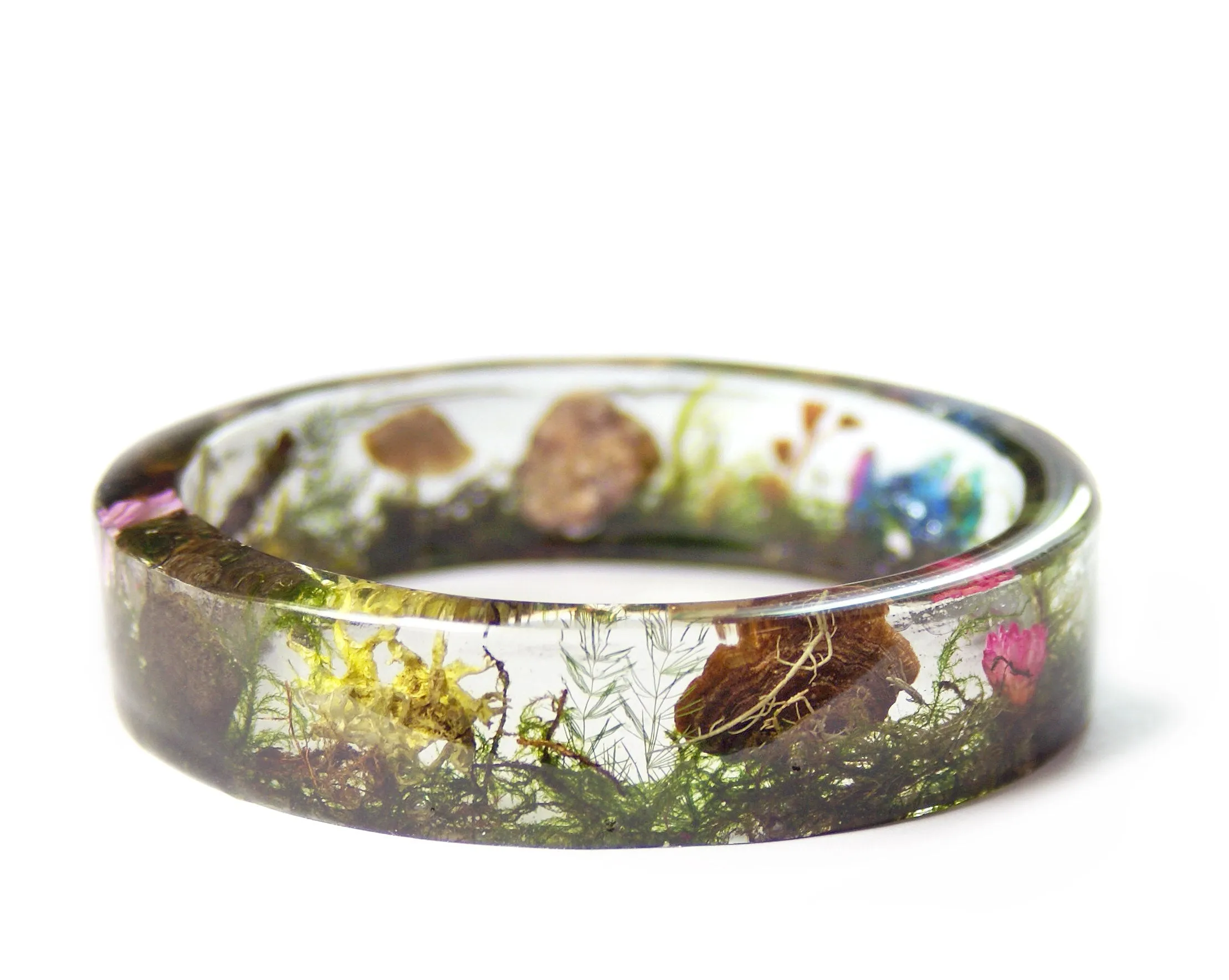 Magical Terrarium Resin Bracelet