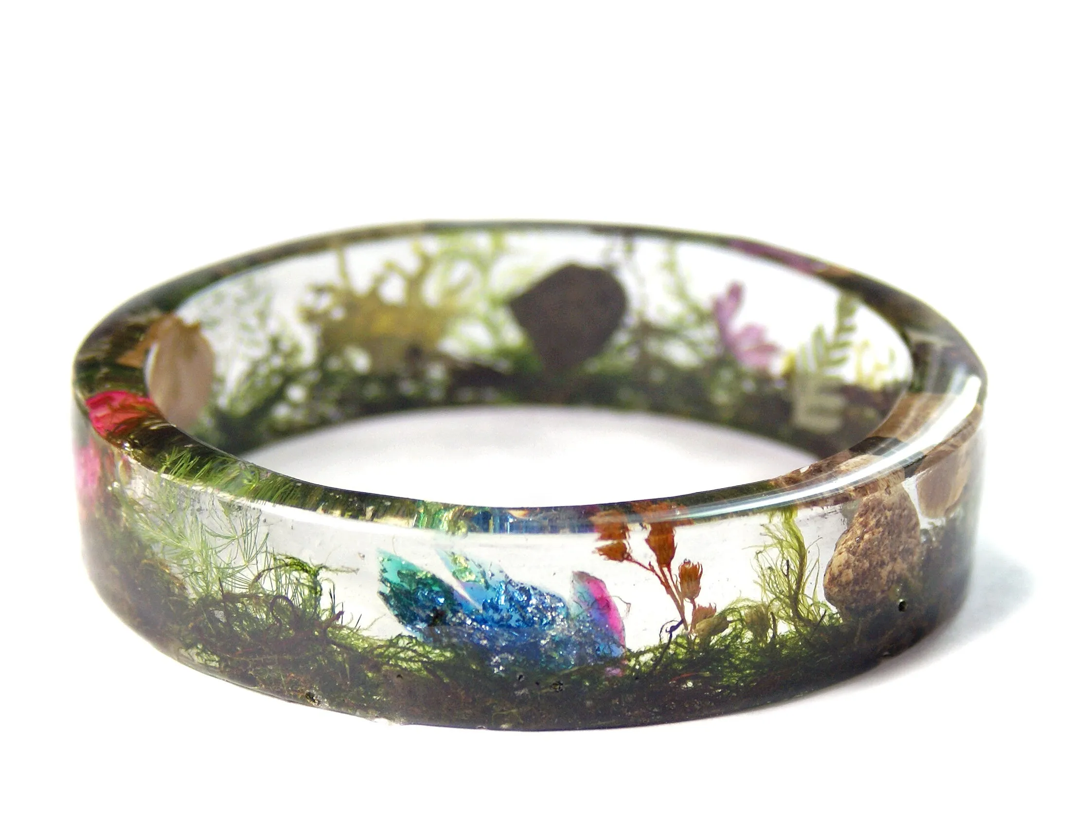 Magical Terrarium Resin Bracelet