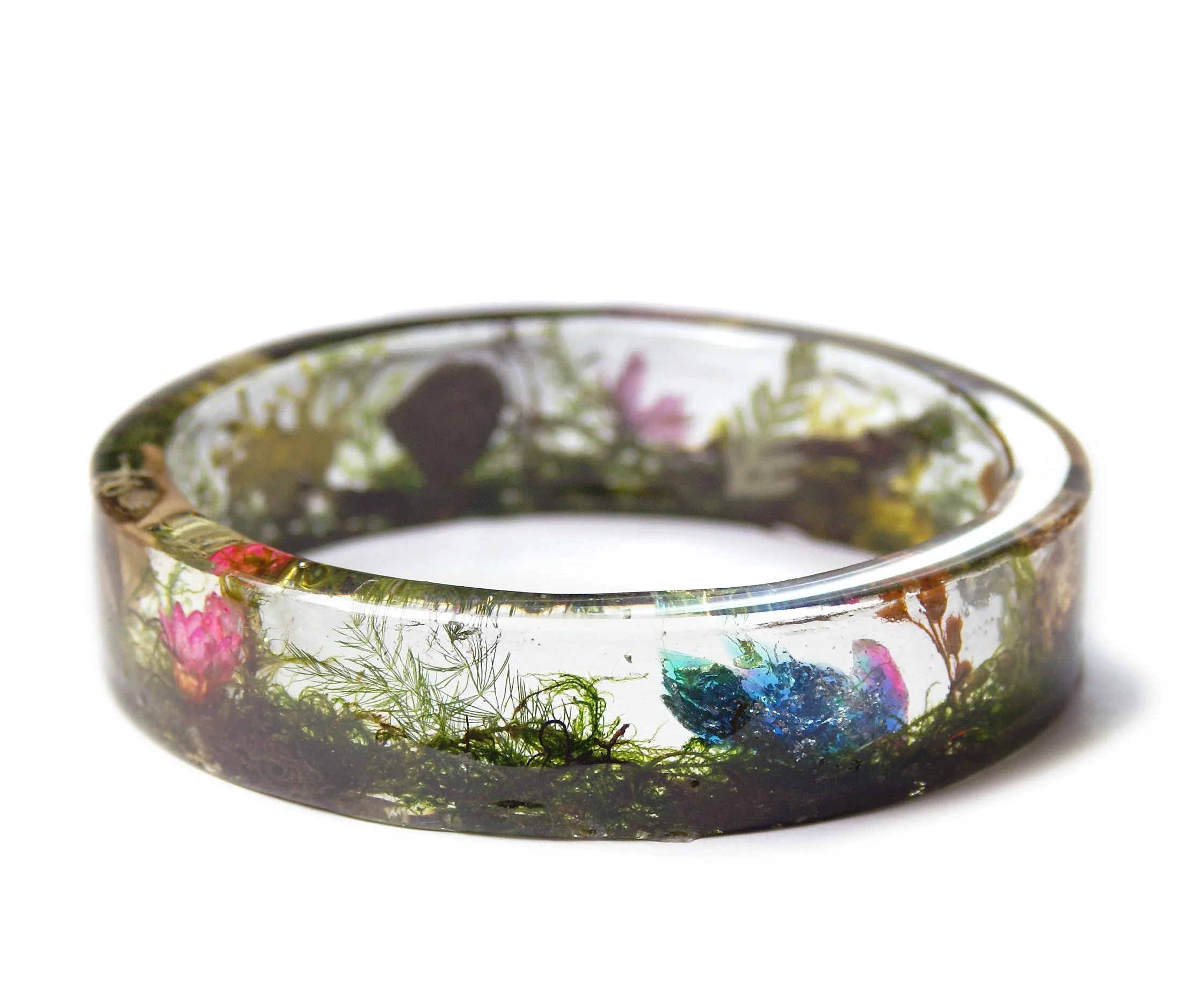 Magical Terrarium Resin Bracelet