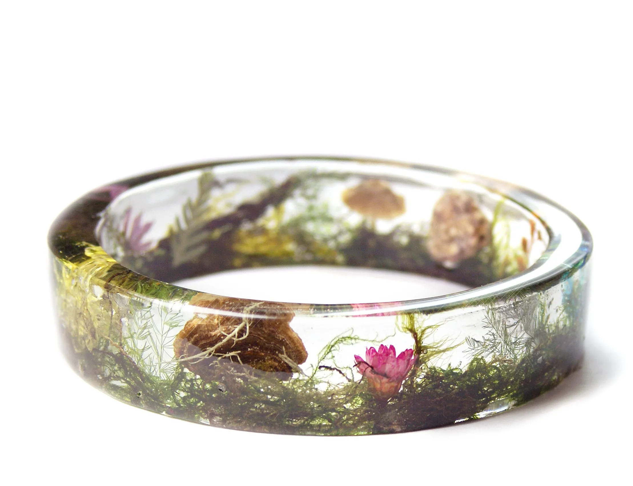 Magical Terrarium Resin Bracelet