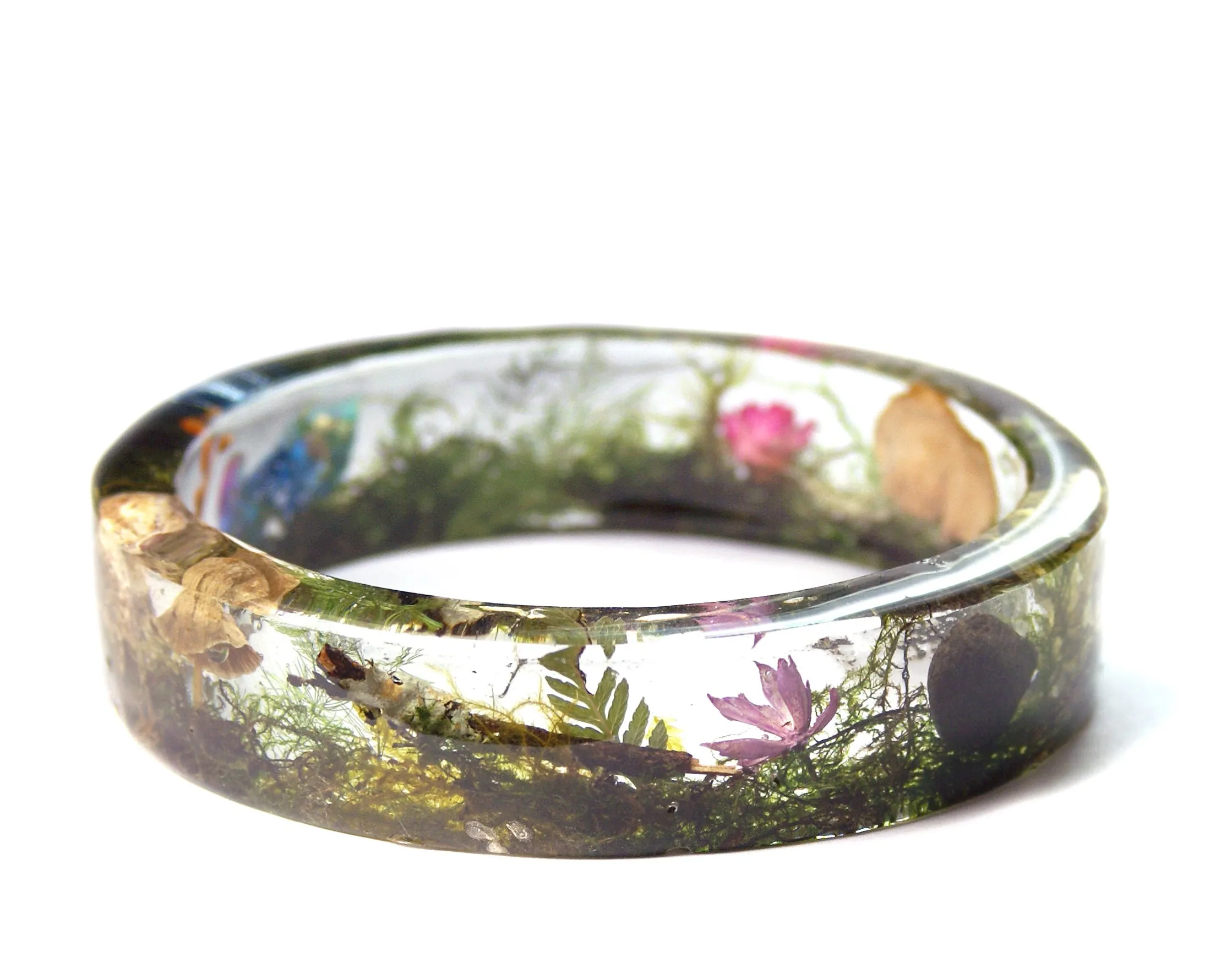 Magical Terrarium Resin Bracelet