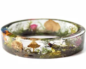 Magical Terrarium Resin Bracelet
