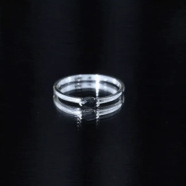 Marquise Cut Solitaire Black Onyx East West Promise Ring