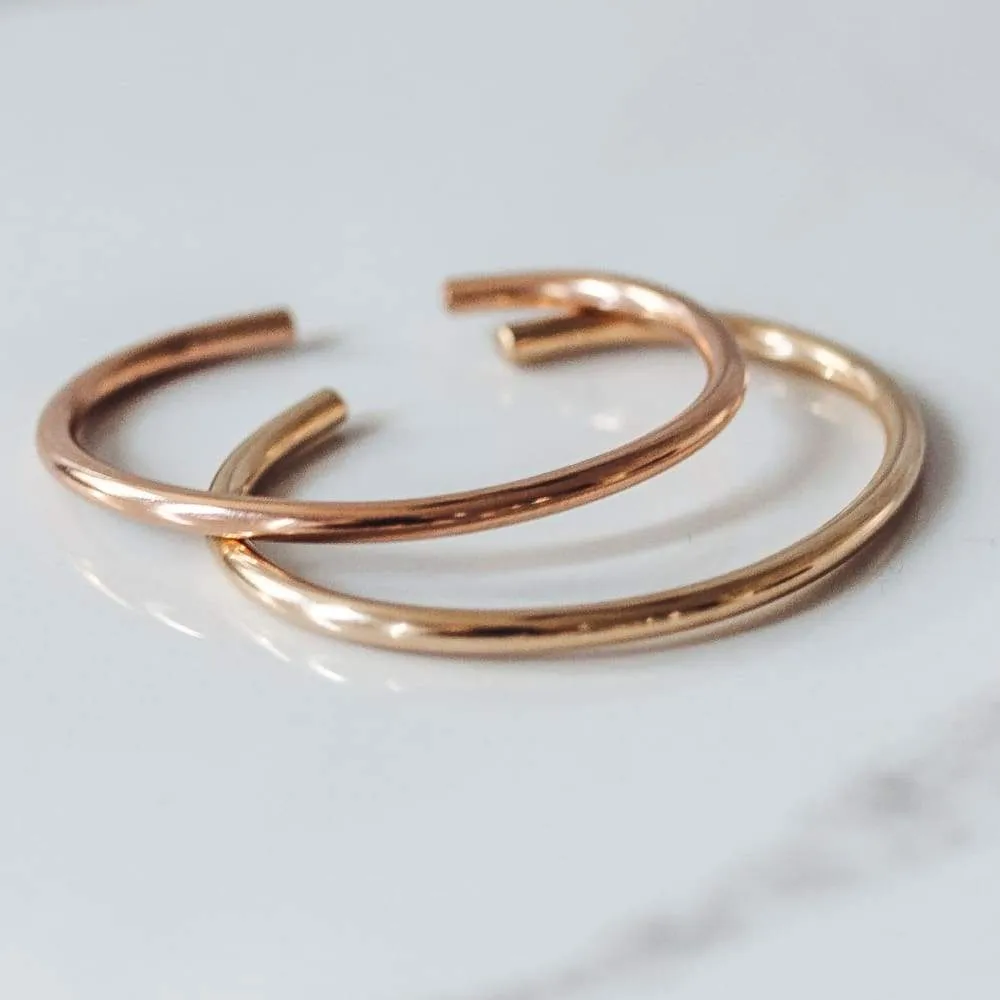Mercy - Rose Gold & Gold Baby Bangle Stack