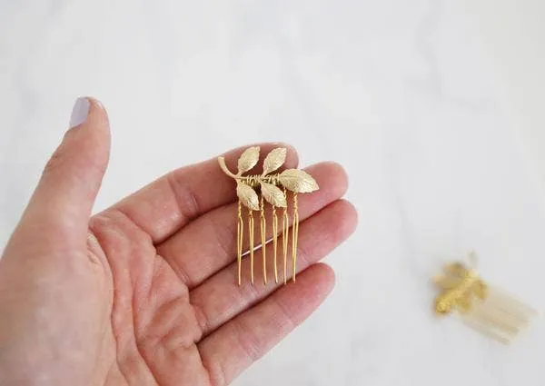 Mini Gold Athena Hair Combs
