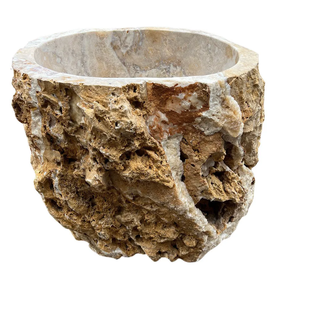 Natural Honey Onyx Planter