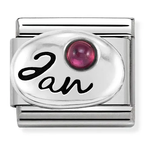 NOMINATION Link Silver January with Garnet