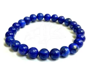 Odell 8mm Lazuli Lapis Beaded Bracelet