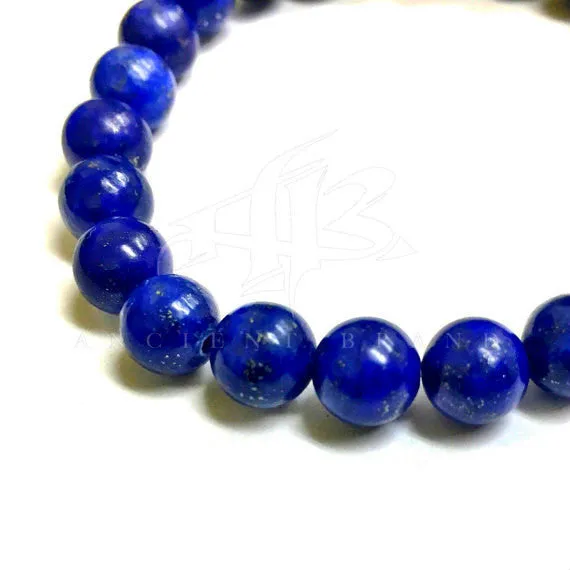 Odell 8mm Lazuli Lapis Beaded Bracelet