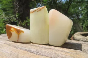 Polished Onyx Standing Free Forms x 23 From Mexico