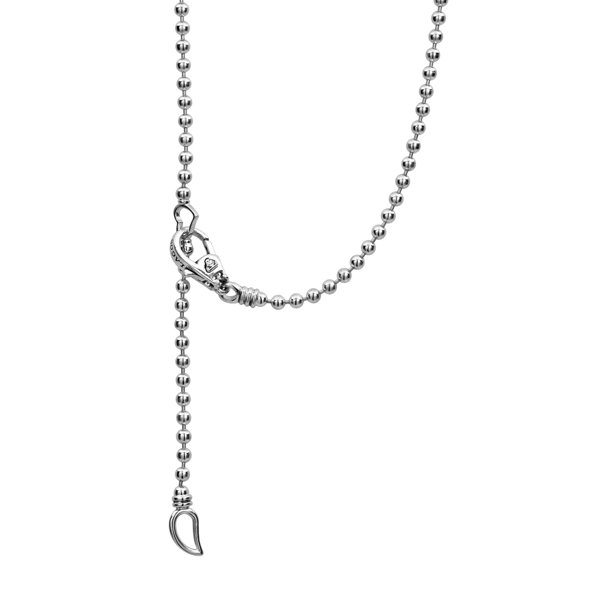 Small Station Diamond Beaded Necklace