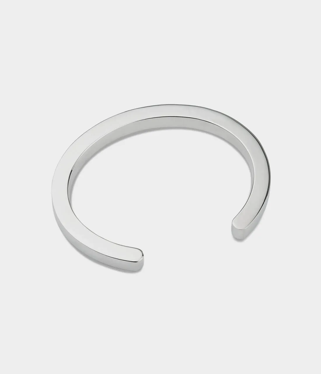 Snap 6 Bangle in Silver, Size Medium