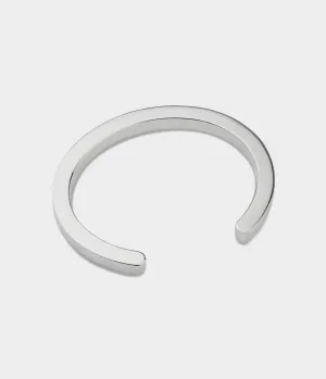 Snap 6 Bangle in Silver, Size Medium