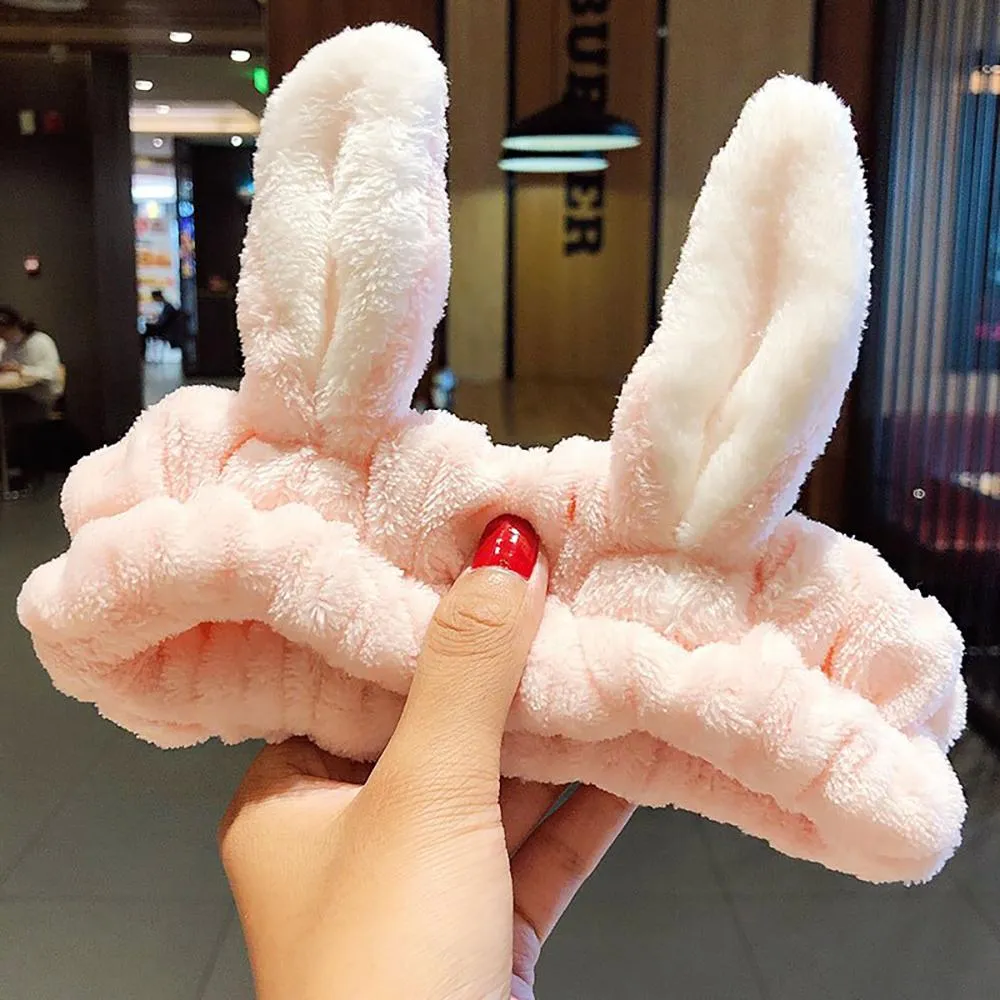 Soft and Fluffy Coral Fleece Bow Headbands