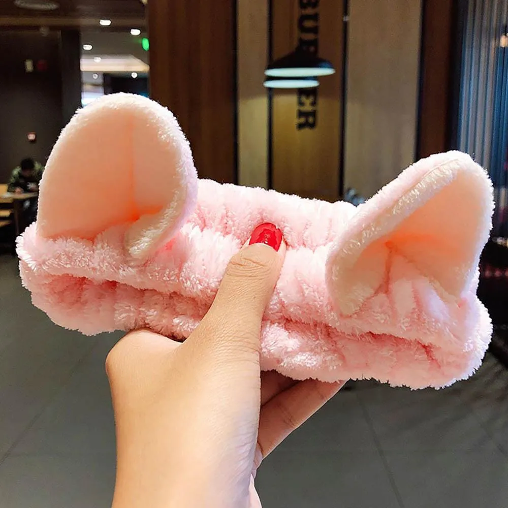Soft and Fluffy Coral Fleece Bow Headbands