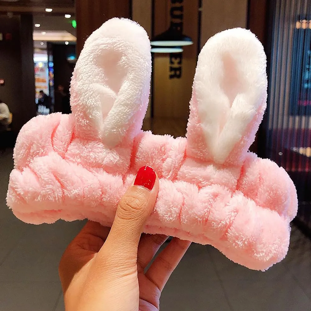 Soft and Fluffy Coral Fleece Bow Headbands