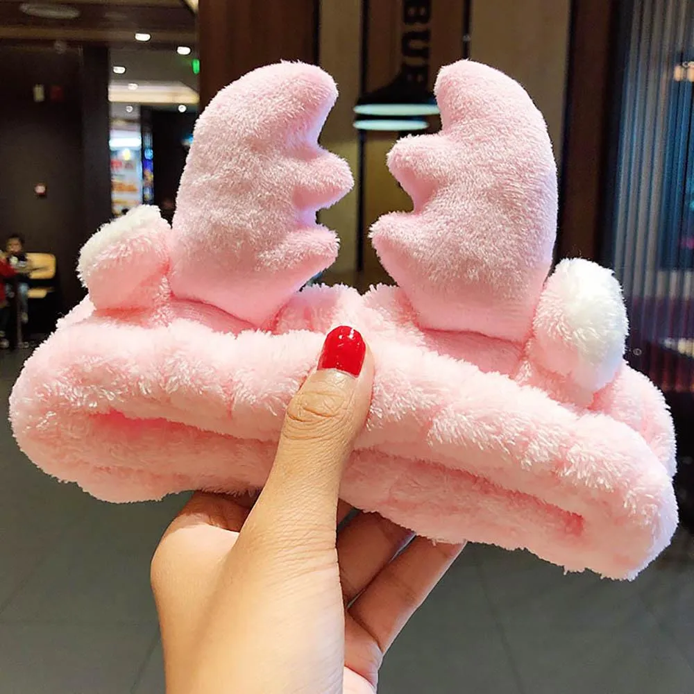 Soft and Fluffy Coral Fleece Bow Headbands
