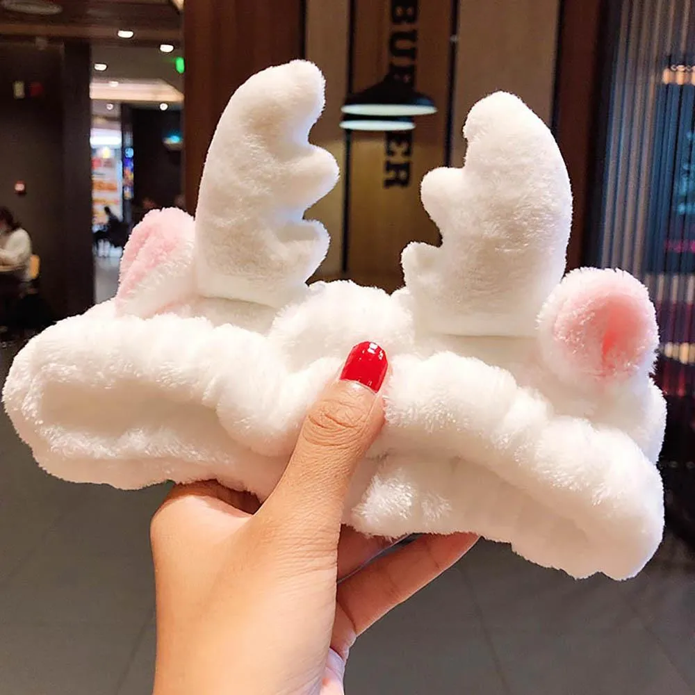 Soft and Fluffy Coral Fleece Bow Headbands