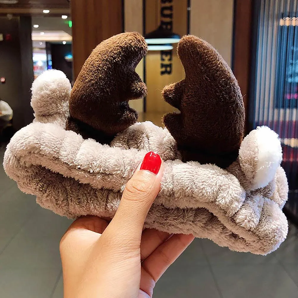 Soft and Fluffy Coral Fleece Bow Headbands