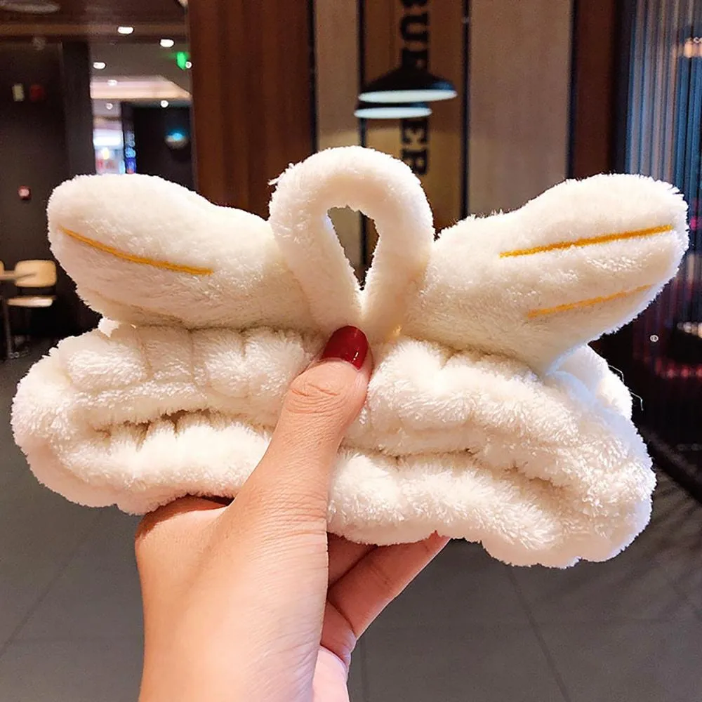 Soft and Fluffy Coral Fleece Bow Headbands