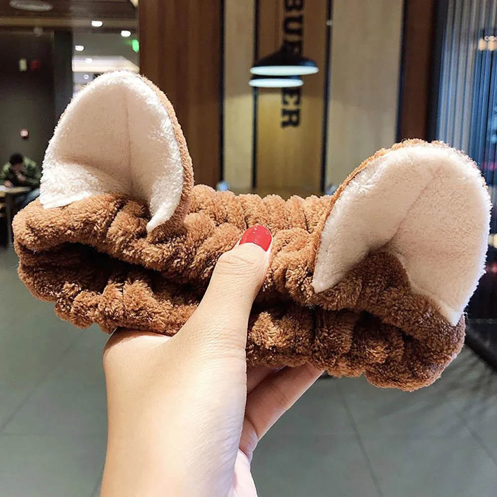 Soft and Fluffy Coral Fleece Bow Headbands