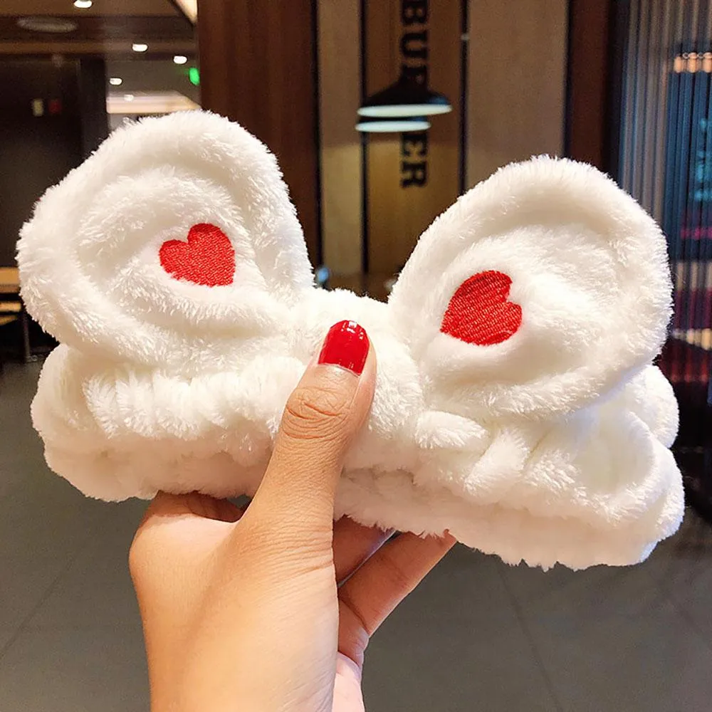 Soft and Fluffy Coral Fleece Bow Headbands