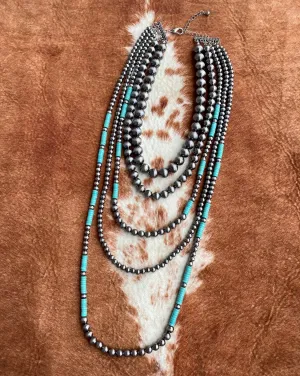 Wildflower Pearl Layered Necklace